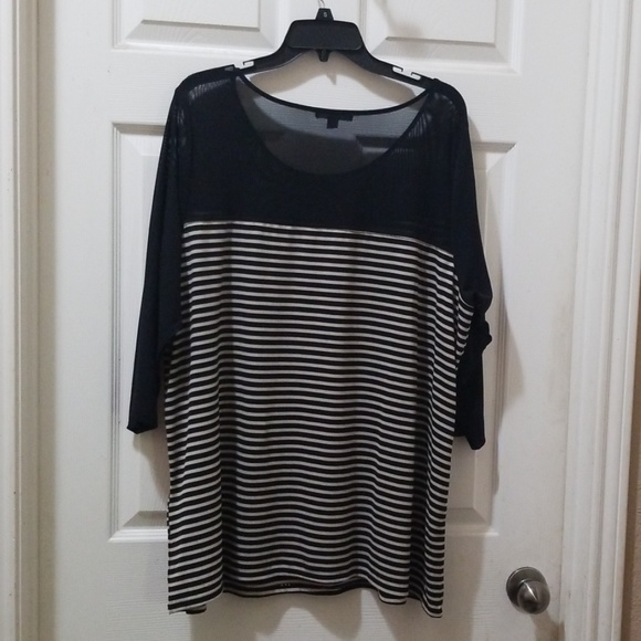 Roz & Ali stripped womens 3x shirt - Picture 2 of 3